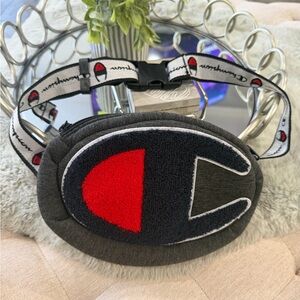 Champion Adjustable Cotton Fanny Pack with Navy & Red Logo Patch (Unisex)